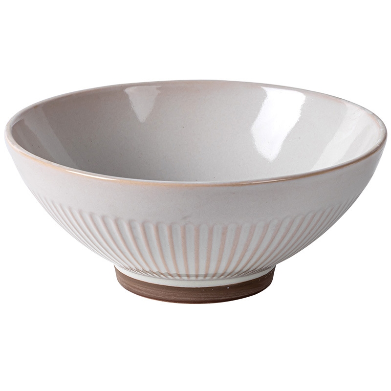 Recomendar japonés retro cubo tazón de fideos de cerámica tazón de sopa hogar ensalada de frutas tazón ramen tazón al por mayor ligeramente defecto