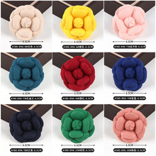 韩版小香风单面呢布艺山茶花朵diy手工布艺胸针发夹鞋花饰品配件