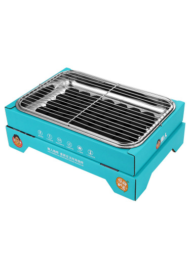 Hot selling disposable barbecue grill portable outdoor picnic barbecue household charcoal charcoal grill small smokeless fast burning