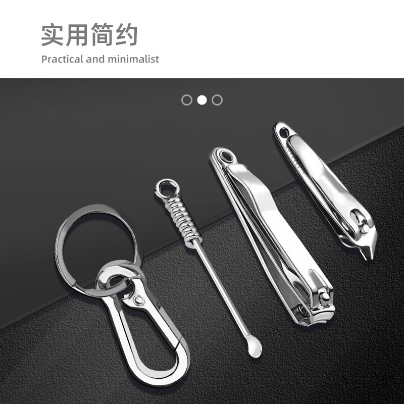 キーホルダー爪切り耳かきスリーフォンワン耳かき多機能爪切りキーホルダーカスタムキーホルダー|undefined
