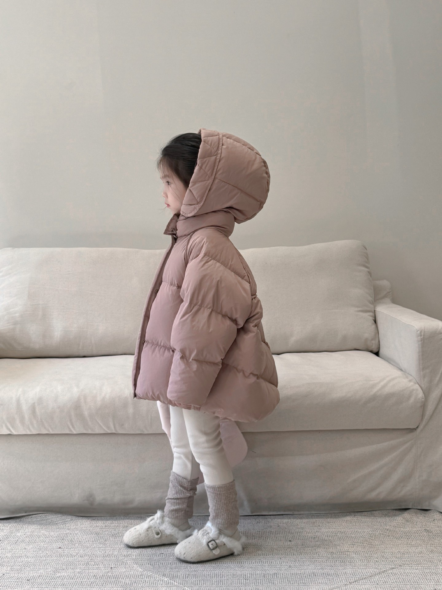 Classic Style Solid Color Cotton Girls Outerwear display picture 3