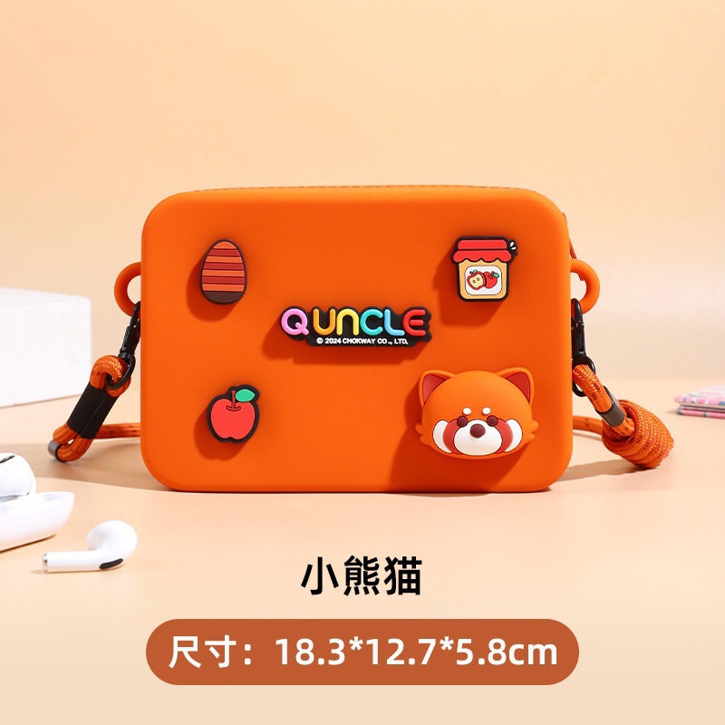 Caja para teléfono móvil-Panda rojo