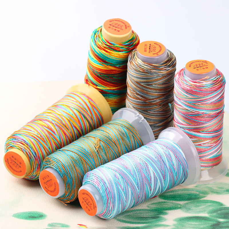 Golden three fish strands string jade beads rope segment dyed woven colorful hanging rope strands Dragon Boat Festival often colorful tower wire wholesale Golden three fish strands string jade beads rope segment dyed woven colorful hanging rope strands Dragon Boat Festival often colorful tower wire wholesale