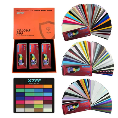 Chameleon Gold Orange Red Two-Color: Car paint protective film