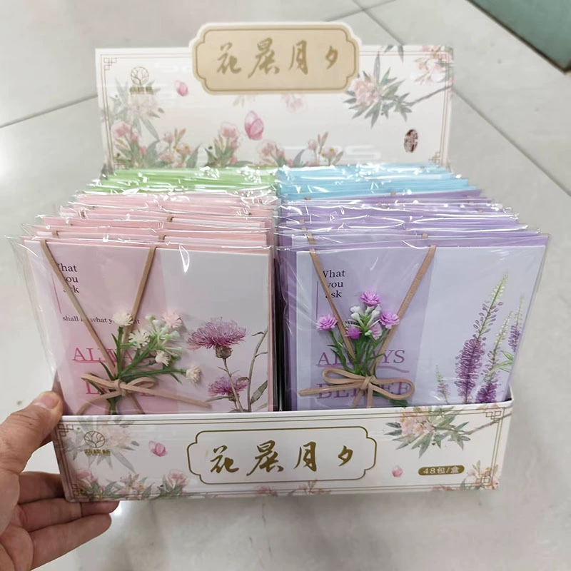 Поздравительная открытка с сухоцветами ручной работы для учителей, родителей, День благодарения, спасибо, благословительная открытка, простая рукописная открытка, поздравительная открытка с Днем учителя