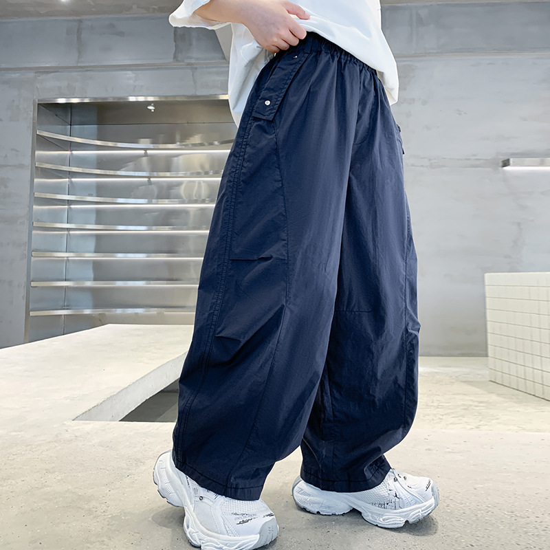 Trendy Boys' Summer Thin Pants 2025 New Children's Summer Quick-Dry Mosquito-Proof Pants Big Kids Summer Wide-Leg Pants Trendy