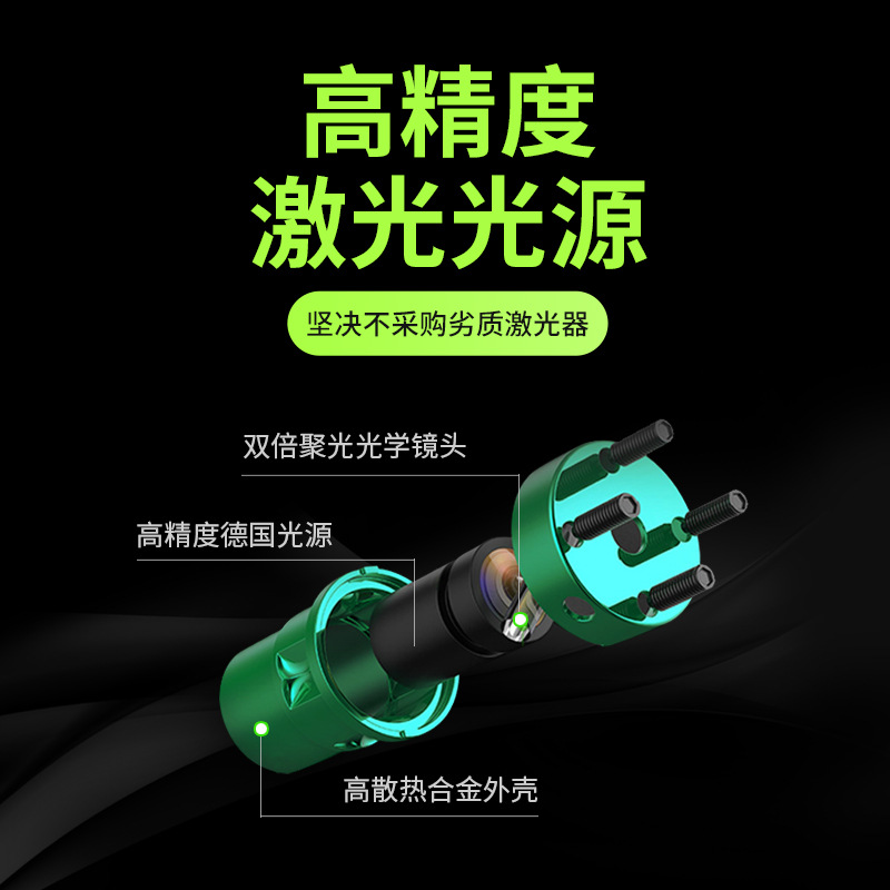 Boqian portátil mini láser Nivel de infrarrojos Luz Verde 2-Línea nivelación automática de nivel de alta precisión