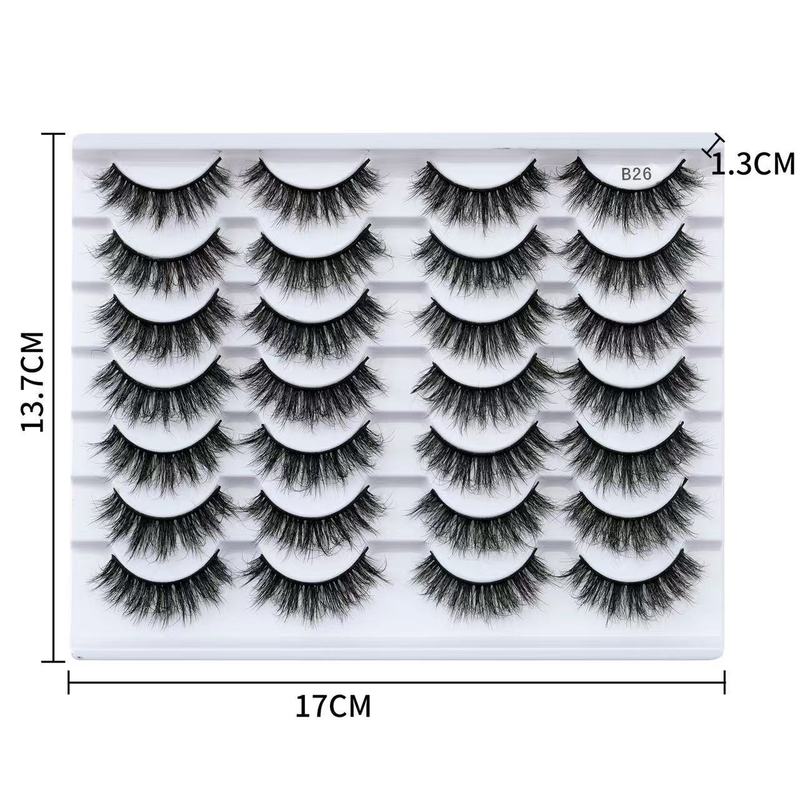 七对装半眼3d假睫毛纤长多层次立体3D卷翘眼睫毛源头厂家跨境货源|undefined