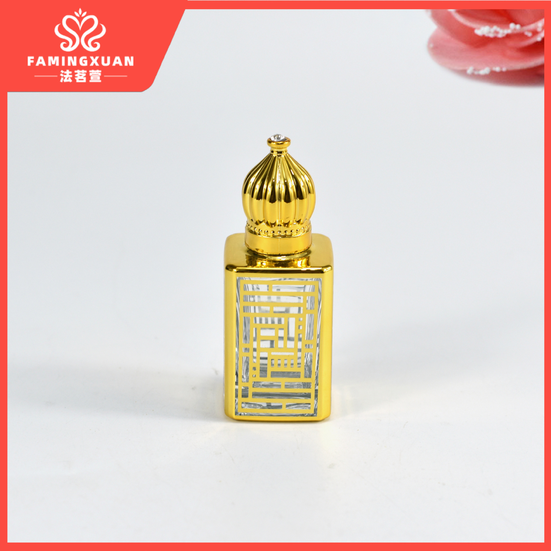 Botella de perfume faimingxuan sub-embalaje botella vacía perfume a granel botella vacía 15ML bola de cristal de perfume botella vacía