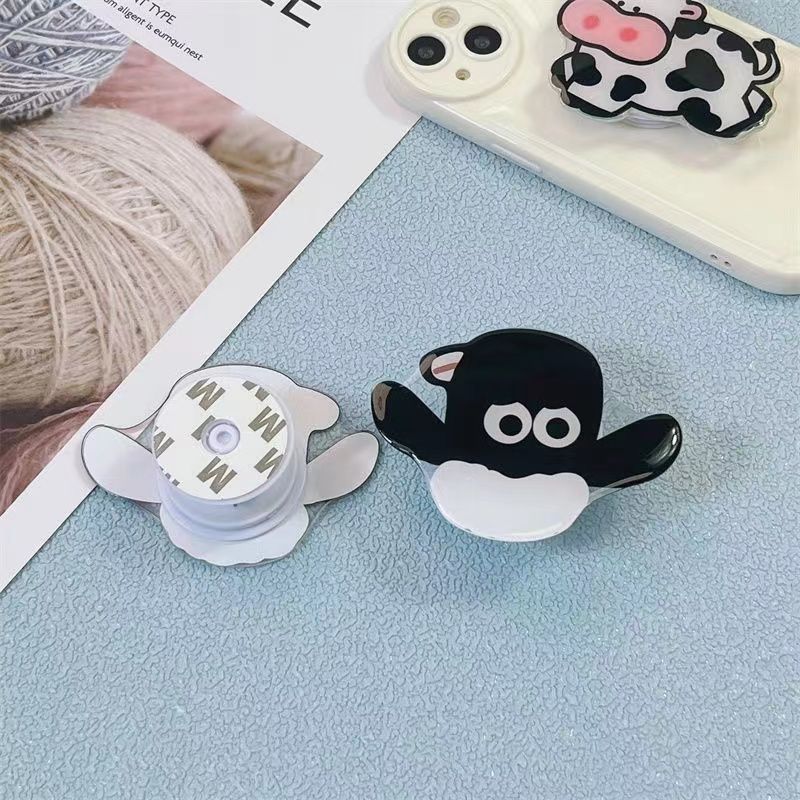 Piloto teléfono móvil soporte airbag divertido lindo adhesivo retráctil airbag espalda pegatina Palm Dog back perezoso Silicona