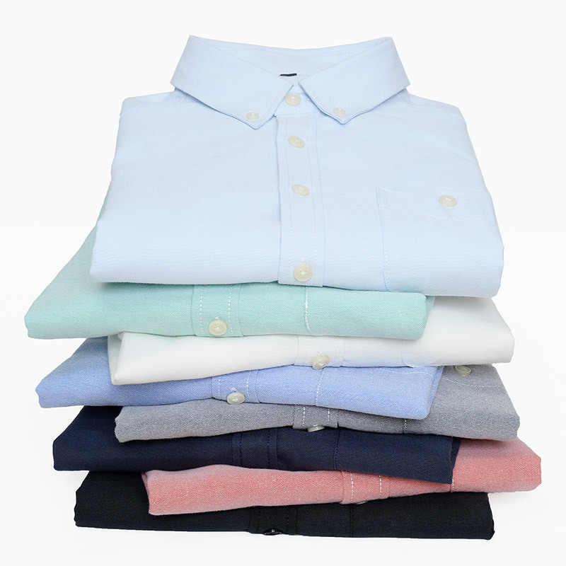 1508-DJ296-P20 New Professional Men's Oxford Long-Sleeved Shirt, Business Casual Shirt