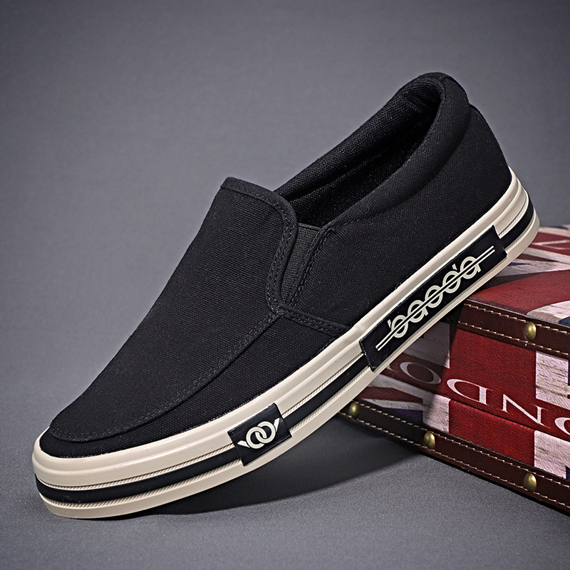 2023 primavera y otoño nuevos zapatos de hombre de moda casual transpirables, zapatos de lona de suela suave de corte bajo de todo fósforo