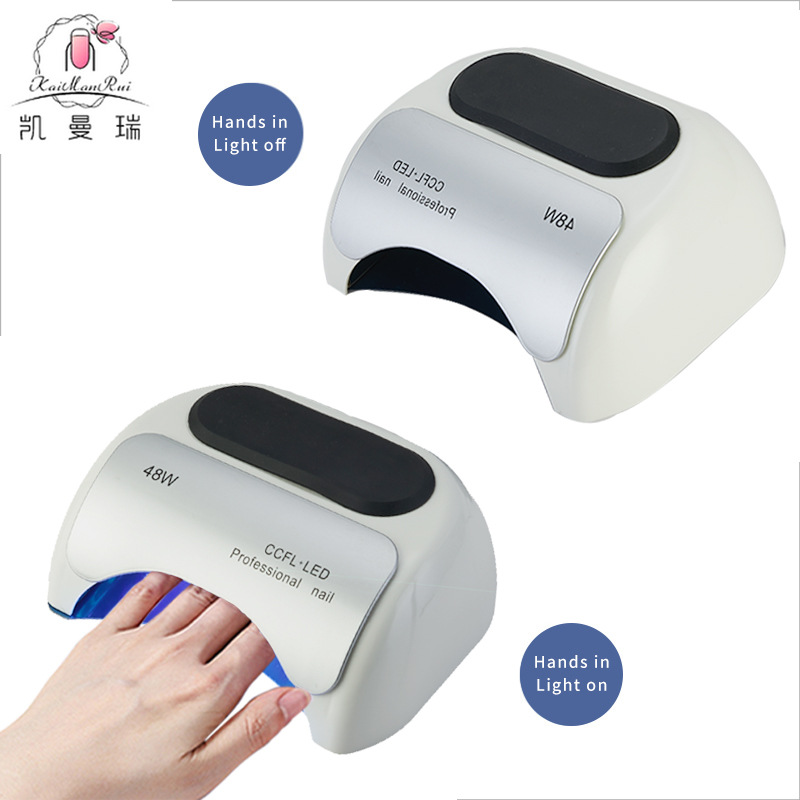 Lámpara de fototerapia para uñas de 48W con tres ajustes, lámpara LED para curado de uñas con doble fuente de luz, lámpara de curado UV, lámpara de fototerapia para uñas para uso transfronterizo.