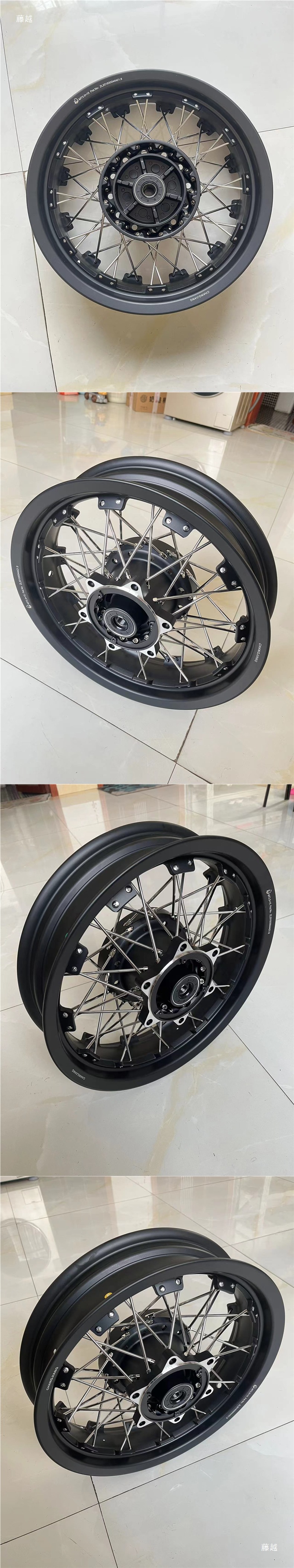 Yangtze River 400 700Bobbie450 Hub Mesh Wheel Front and Rear Steel Wire Rim Original Retro Steel Wire Rim