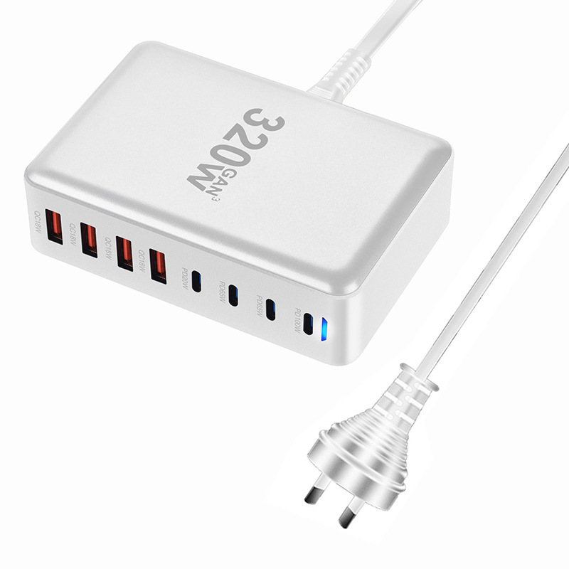 窒化ガリウムマルチポート USB 充電器 320 ワットラップトップ携帯電話充電ヘッド超高速充電充電器ヘッド|undefined