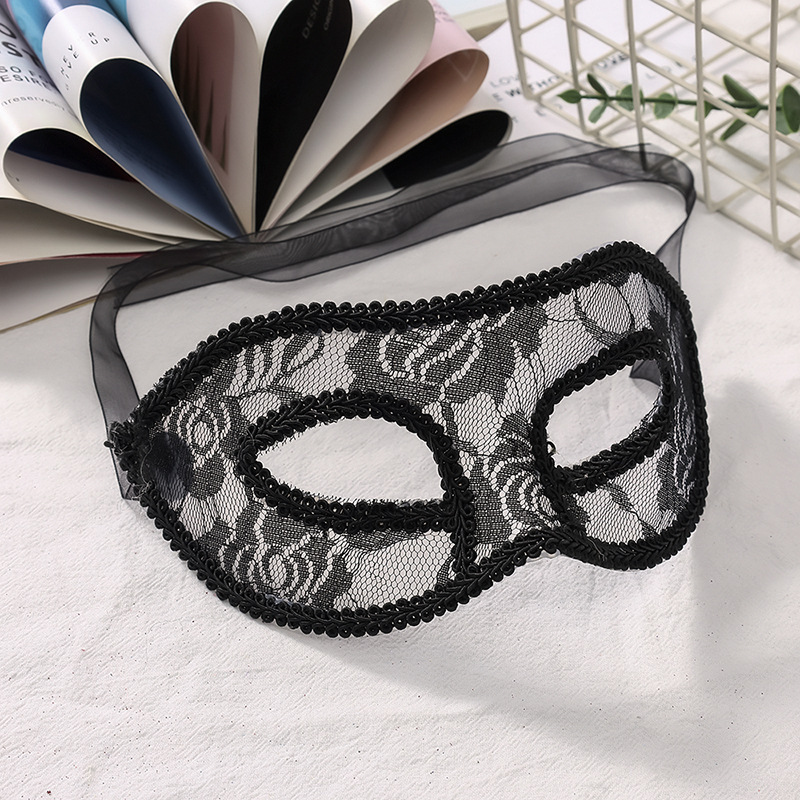 Máscaras de encaje transfronterizas de Halloween adorables máscaras translúcidas de fiesta de mascaras venecianas