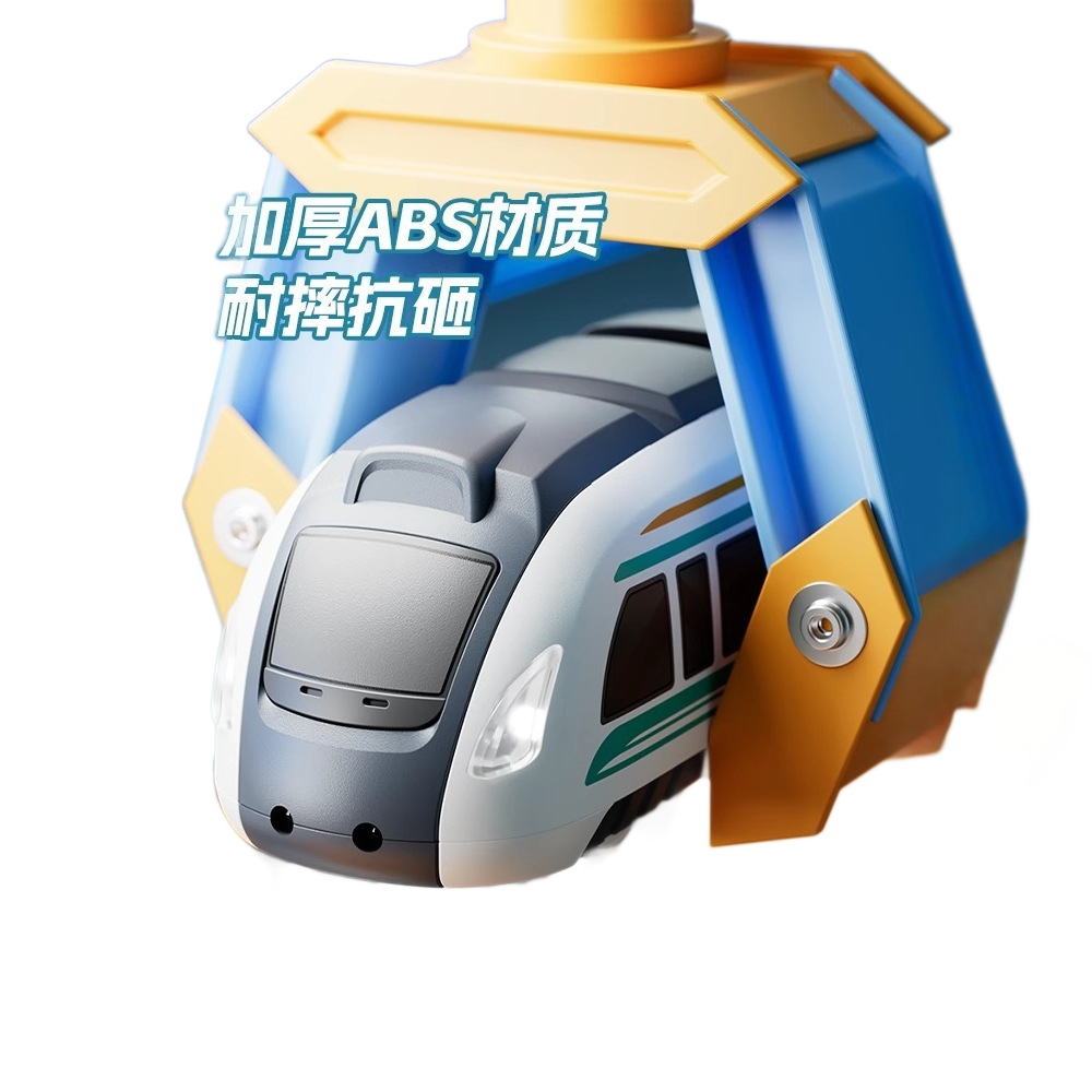 Cartoon transfronterizo multifuncional eléctrico de alta velocidad coche de juguete modelo de tren pequeño juguete de inercia