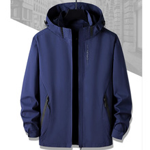 男款冲锋衣飞行员夹克外套男户外男式防水防污连帽单层透气外套
