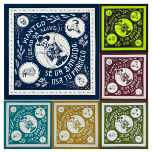 Cotton 54* 54cm Bandanas Square Scarf Turban Face Scarf Outdoor Cycling Hip-Hop Hip-Hop Factory Straight Hair