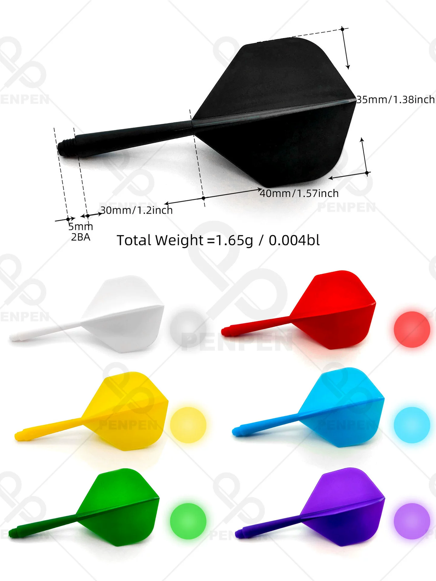 喷喷PENPEN Universal plastic darts with accessories