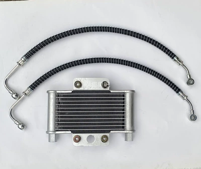 Four-wheel vehicle accessories, go-kart, big bull ATV, stepless transmission, GY6 engine oil cooler oil pipe screw (Motorcycle engine and accessories) - complete-set-of-oil-cooler-pipes