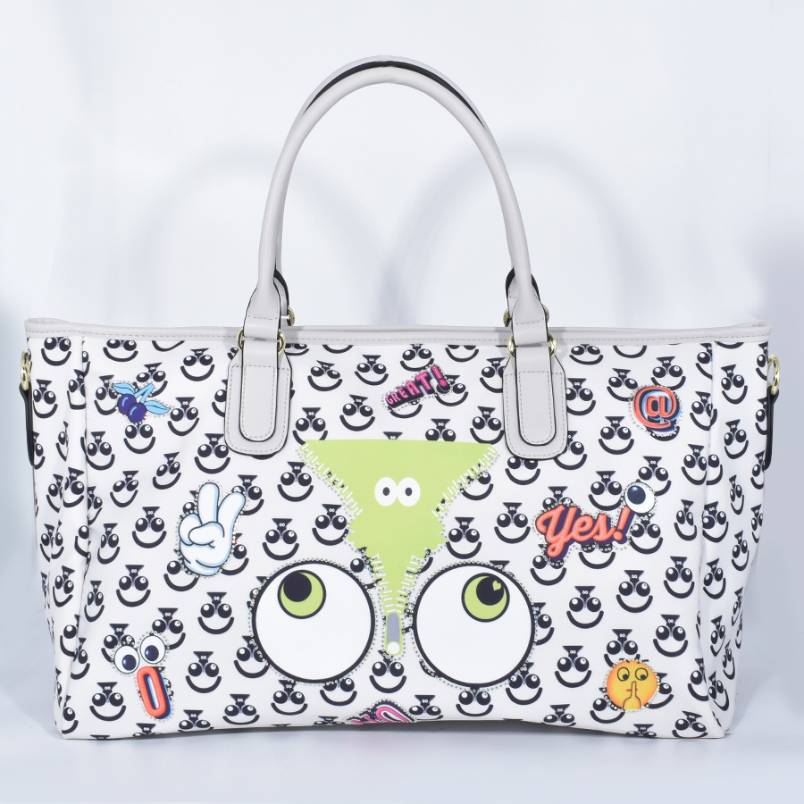 Bolsa de viaje de tela de nailon estampada para hombres y mujeres, bolso bandolera moderno 2345 #