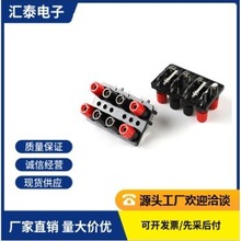 PSZ-811方形外连接夹 双排8位WP音响接线柱 快速夹老化测试夹