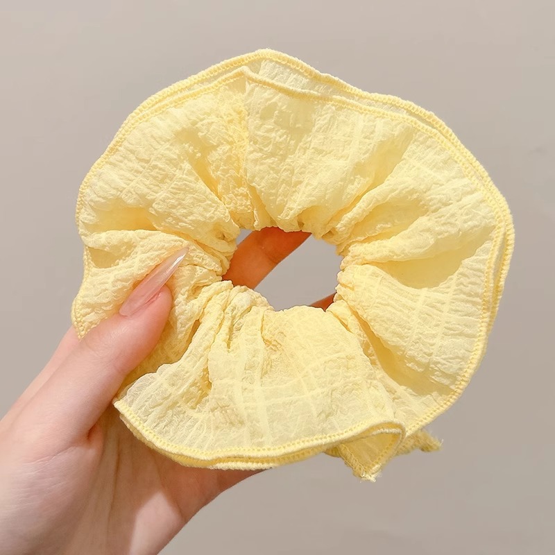 Primavera nueva corbata de pelo de intestino grueso para niños accesorios para el cabello de encaje dulce niña cabeza de bebé flor cuerda para la cabeza tocado de cuerda para el cabello japonés