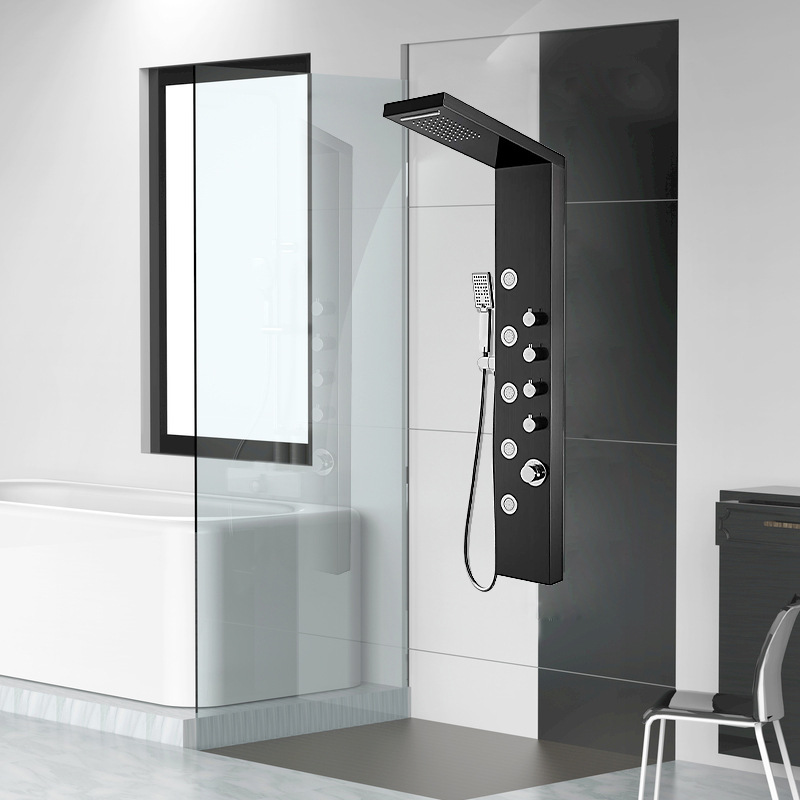Constant temperature shower screen 304 stainless steel shower head suit multi-function shower faucet body