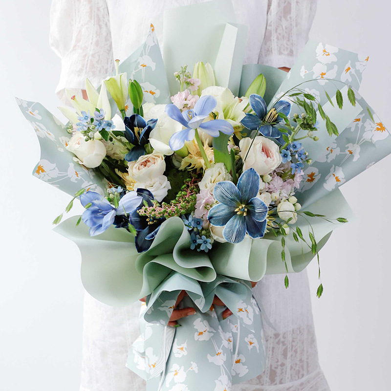 Huaxi plumage serie de flores de cola de flores de embalaje de flores hechas a mano DIY florista materiales regalos floral al por mayor