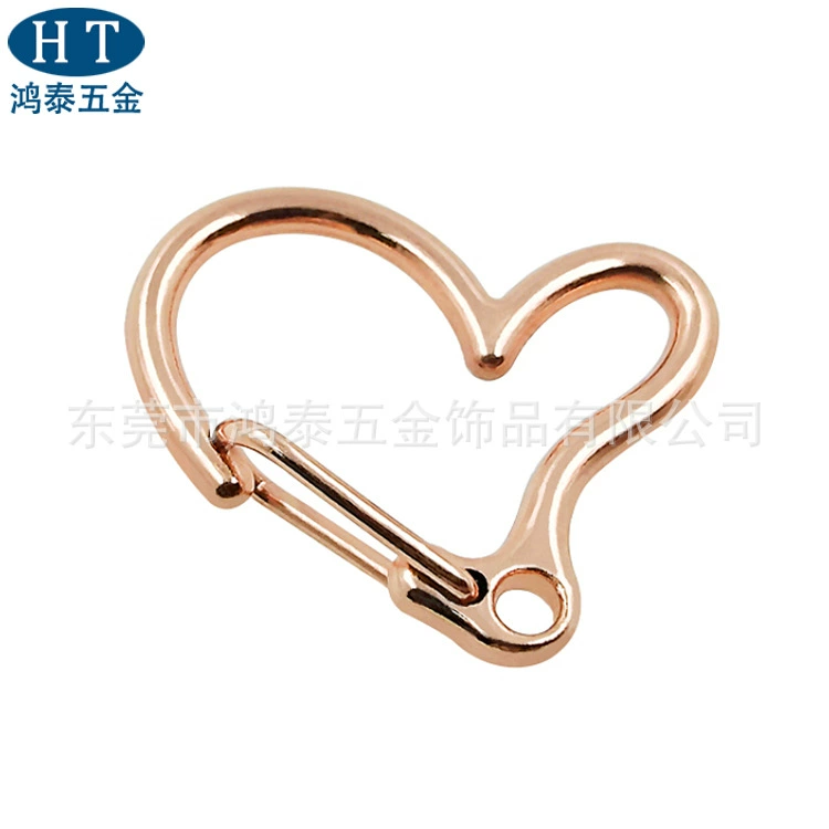 Keychain heart shaped, accessory, golden accessories, DIY