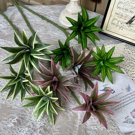 仿真百合竹绿植物造景高级感假绿植树枝干树杈成品婚庆用花插花