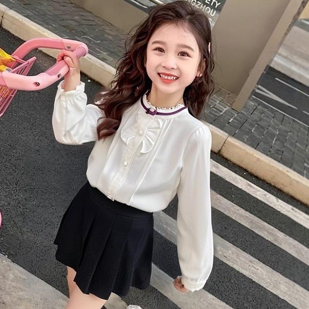 base body-friendly shirt with bow