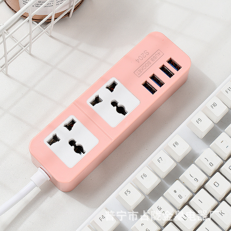 Filipinos coloridos S204 USB SOCKET recarga viajes enchufes de viaje portátiles image 3
