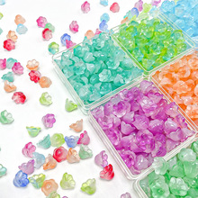 铃兰花7x12mm琉璃珠散珠手串diy配件饰品珠子串珠材料铃铛提溜