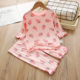 New 2024 Summer Girl's Printed Pajamas Set Full of Printed Home Clothes Two-piece Set Baby Girl's Air-conditioning Clothes Trend