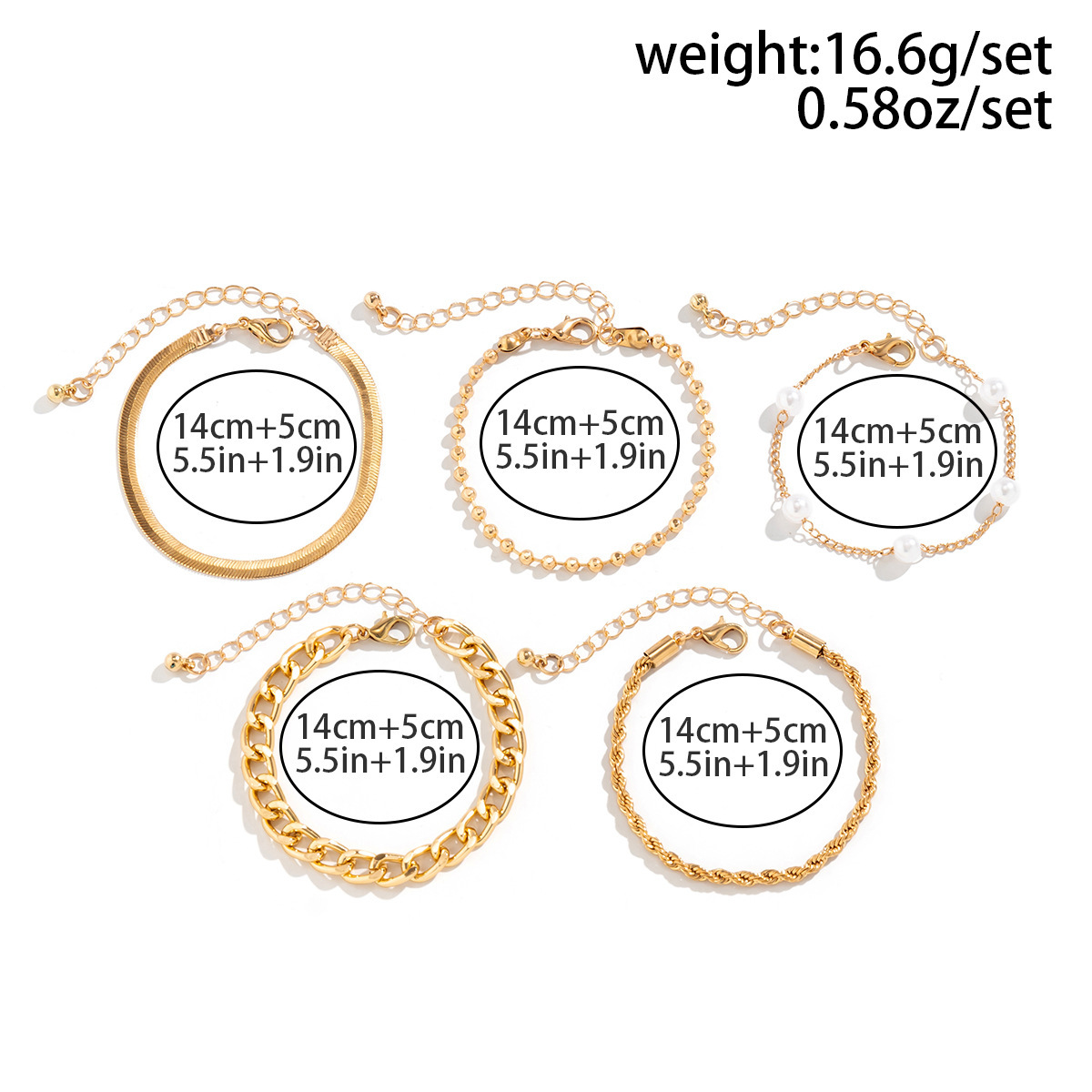 37g Weight Bracelets Classification 1 Set Quantity Holiday, Daily Occasion Imitation Pearl, Alloy Material Heart Shape Pattern Unisex Gender Irregular, Plating Design Lady Heart Shape Imitation Pearl Alloy Wholesale Bracelets 20
