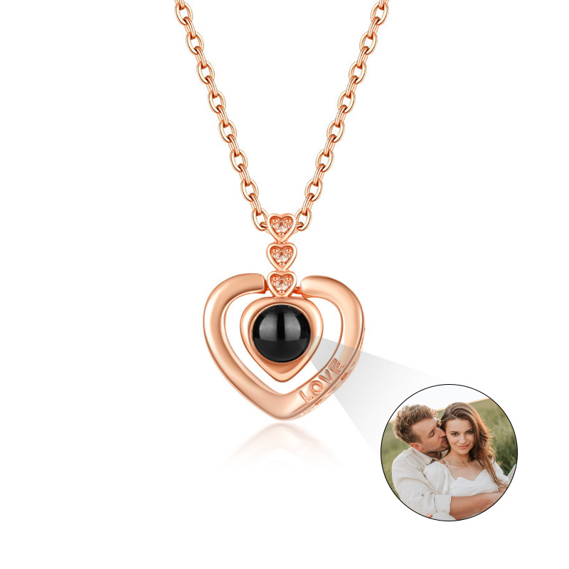 Women's Gender Basic Heart Shape Alloy Titanium Steel Plating Valentine's Day Women's Pendant Necklace