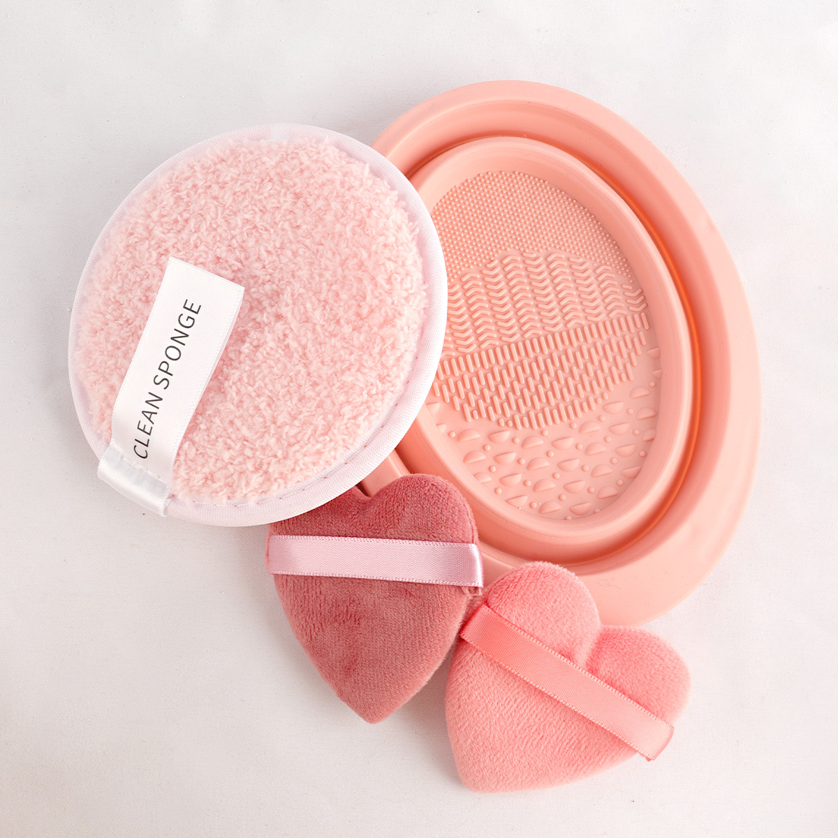 46PC Beauty Tools con bolsa 25 pinceles de maquillaje, soplo de maquillaje, maquillaje de viaje, combinación grande antes y después del maquillaje