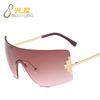 Brand sunglasses, fashionable glasses hip-hop style, European style, internet celebrity, 2 carat