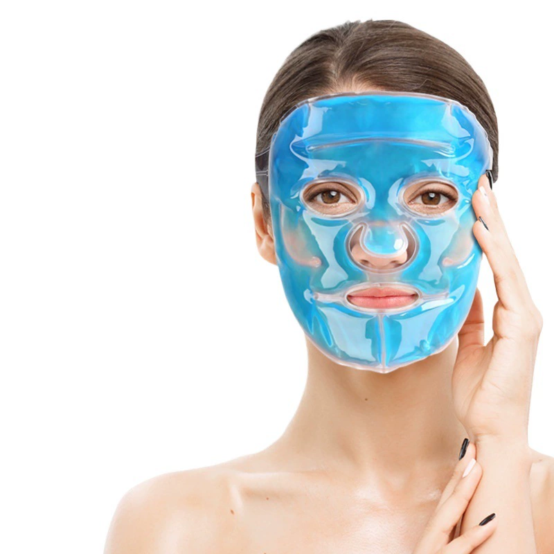 Гель для лица, маска для лица горячо-холодная, охлаждающая спящая маска из ПВХ