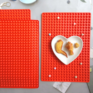 468 Round Hole Mat 557 Shape Chocolate Silicone Baking Baking Mat Kitchen Grilled Chicken Mat, Biscuit, Bread Baking Mat