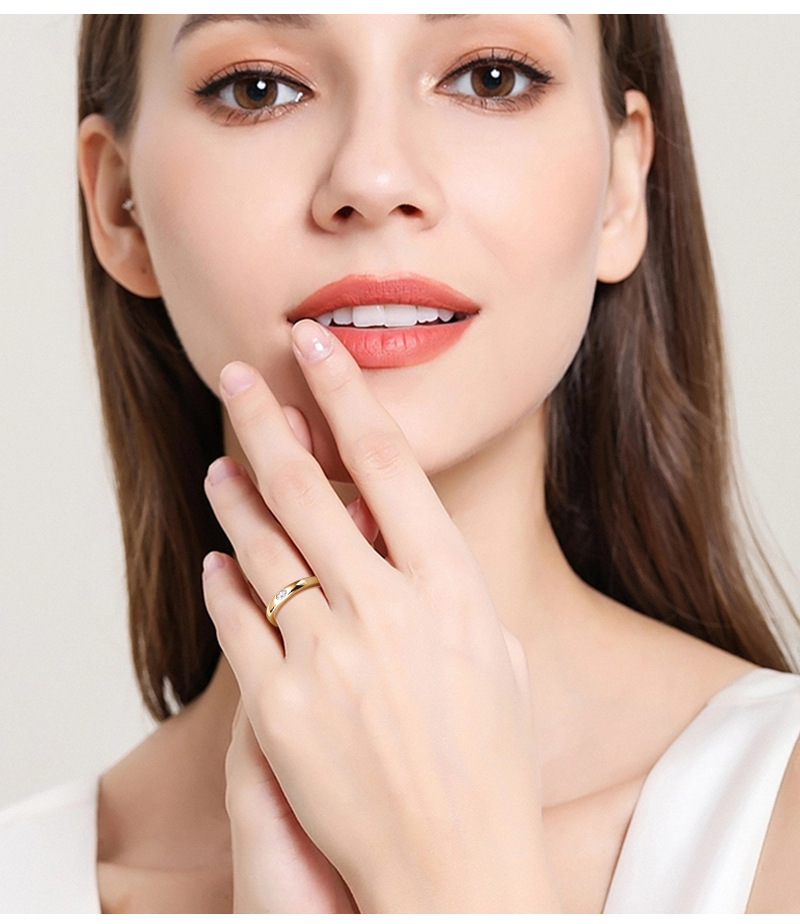 25g Weight Moissanite Inlay Material Rings Classification 1 Piece Quantity Daily Occasion 925 Sterling Silver Material Geometric Pattern Women's, Couple Gender GRA, Plating, Inlay Design INS Style, Simple Style Style Moissanite 925 Sterling Silver Rings Geometric Rings 2