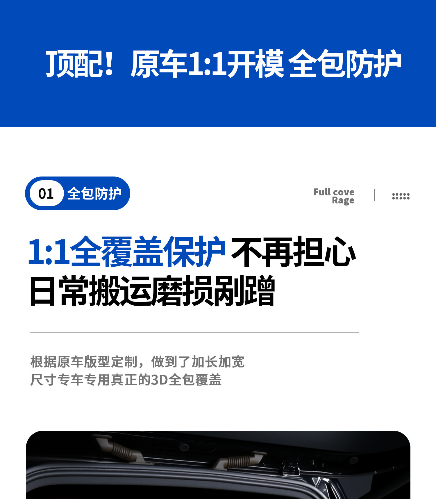 Compatible with Li Auto L6/L7/L8/L9 threshold i6/i8 protection ONE/MEGA trunk guard strip rear guard plate