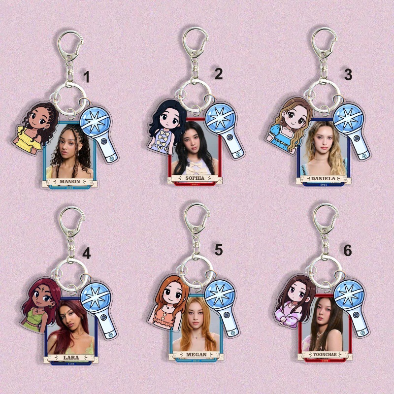 International Girl Group Katseye Peripheral Manon Pendant Megan Bag Daniela Keychain 1521