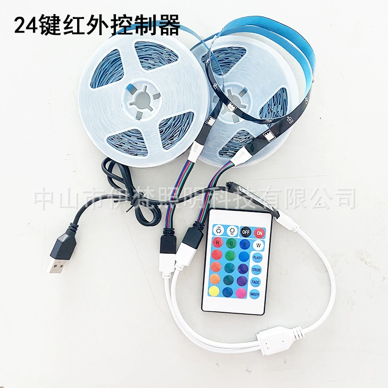 Светодиодная лента YiFan RGB 5V, декоративная подсветка с пультом, 10м/20м для домашних кинотеатров