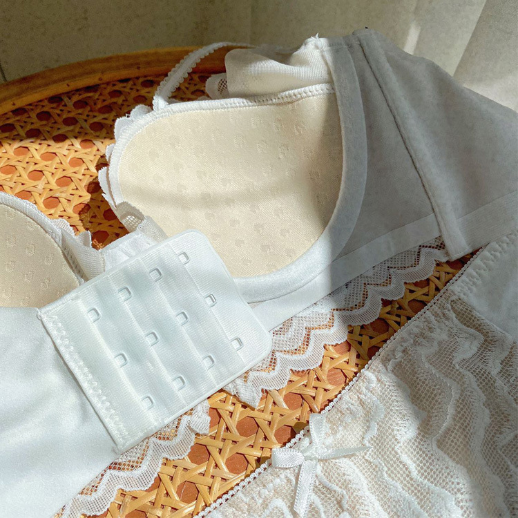 6843 sexy de encaje sin costuras ropa interior anillo de acero de memoria de las mujeres ligero transpirable tridimensional Copa soporte superior traje de sujetador lateral