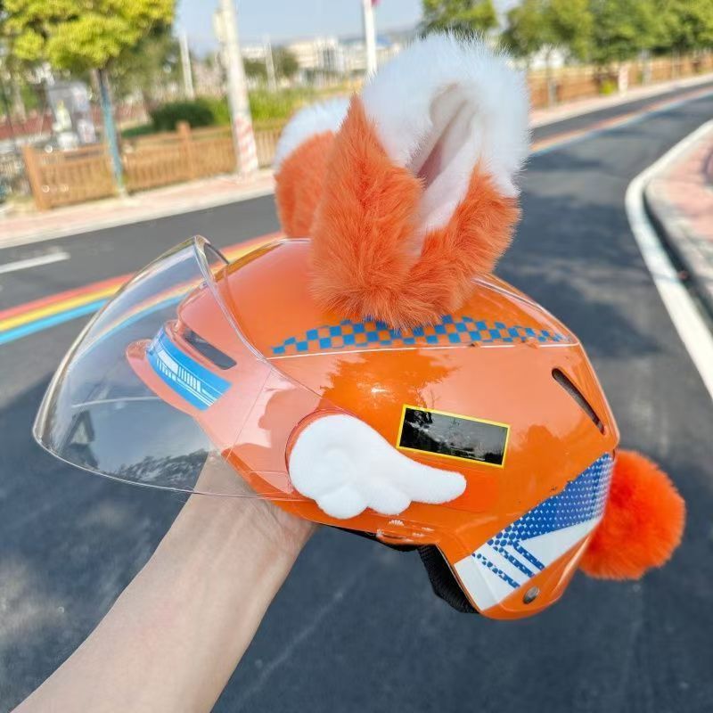 3D Cat and Rabbit Ears Cute Children's Accessories for Delivery Equipment, Motorcycle Full/Half Helmets, Ski and Electric Helmet Decoration