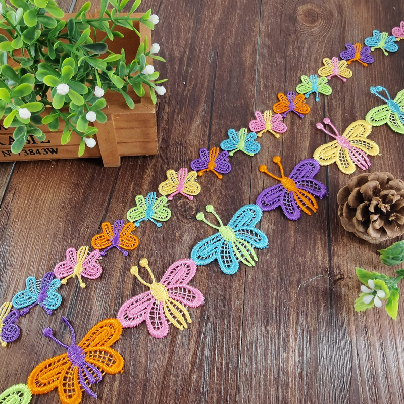 刺绣花边 服装辅料 diy手工辅料 双面刺绣花边 diy布艺