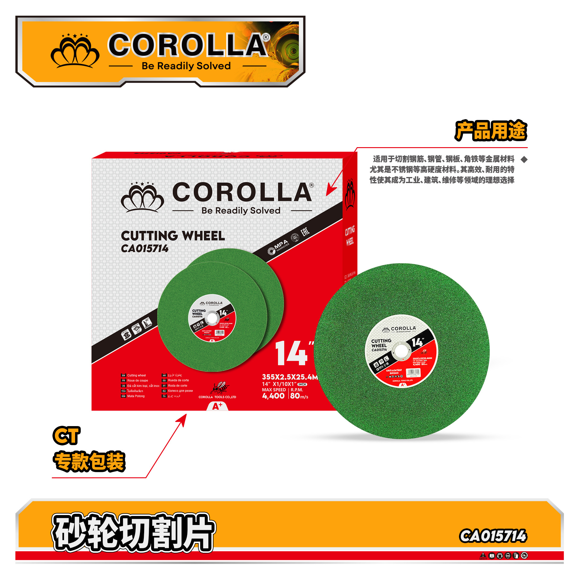 Venta al por mayor transfronteriza de discos de corte para amoladoras en varias especificaciones, discos de corte de resina de malla simple y doble resistentes al desgaste para metal, acero inoxidable y amoladoras angulares.